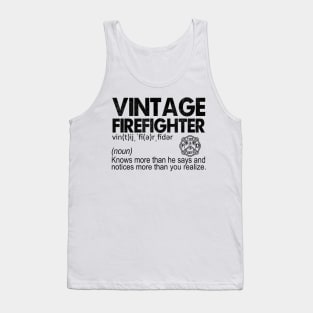 Vintage Firefighter Distressed Tank Top